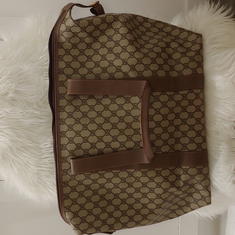 Authentic Vintage Gucci GG Monogram Supreme Duffel Carry on Weekender Travel Bag - Picture 3 of 10